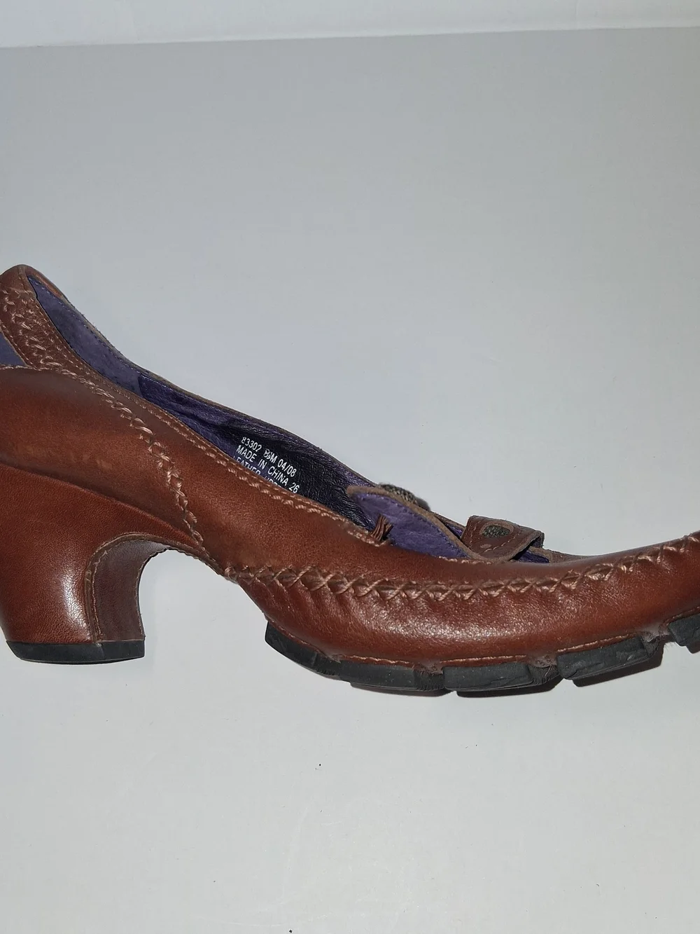 Indigo by Clarks Women's Brown Leather Heels, Like New, Womens Size 8.5 M